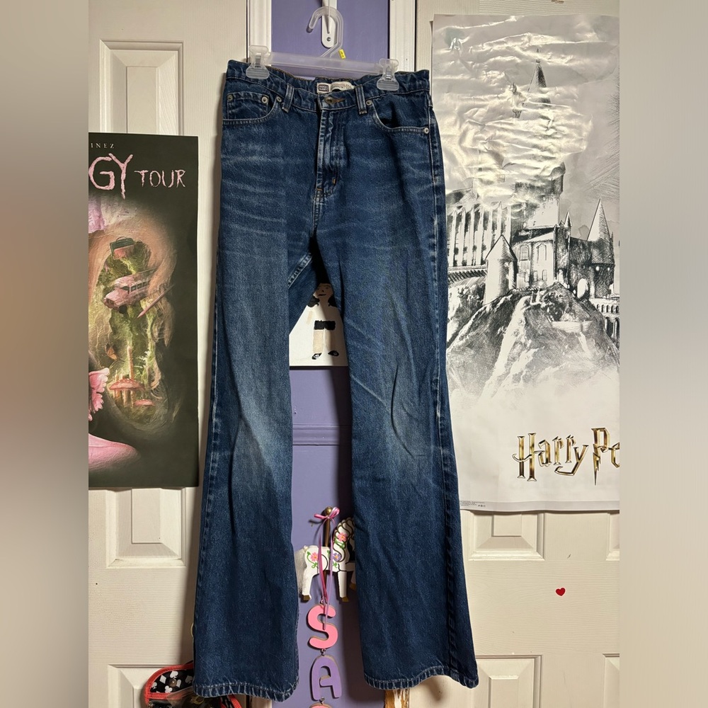 Retro faded glory high-rise straight leg jeans